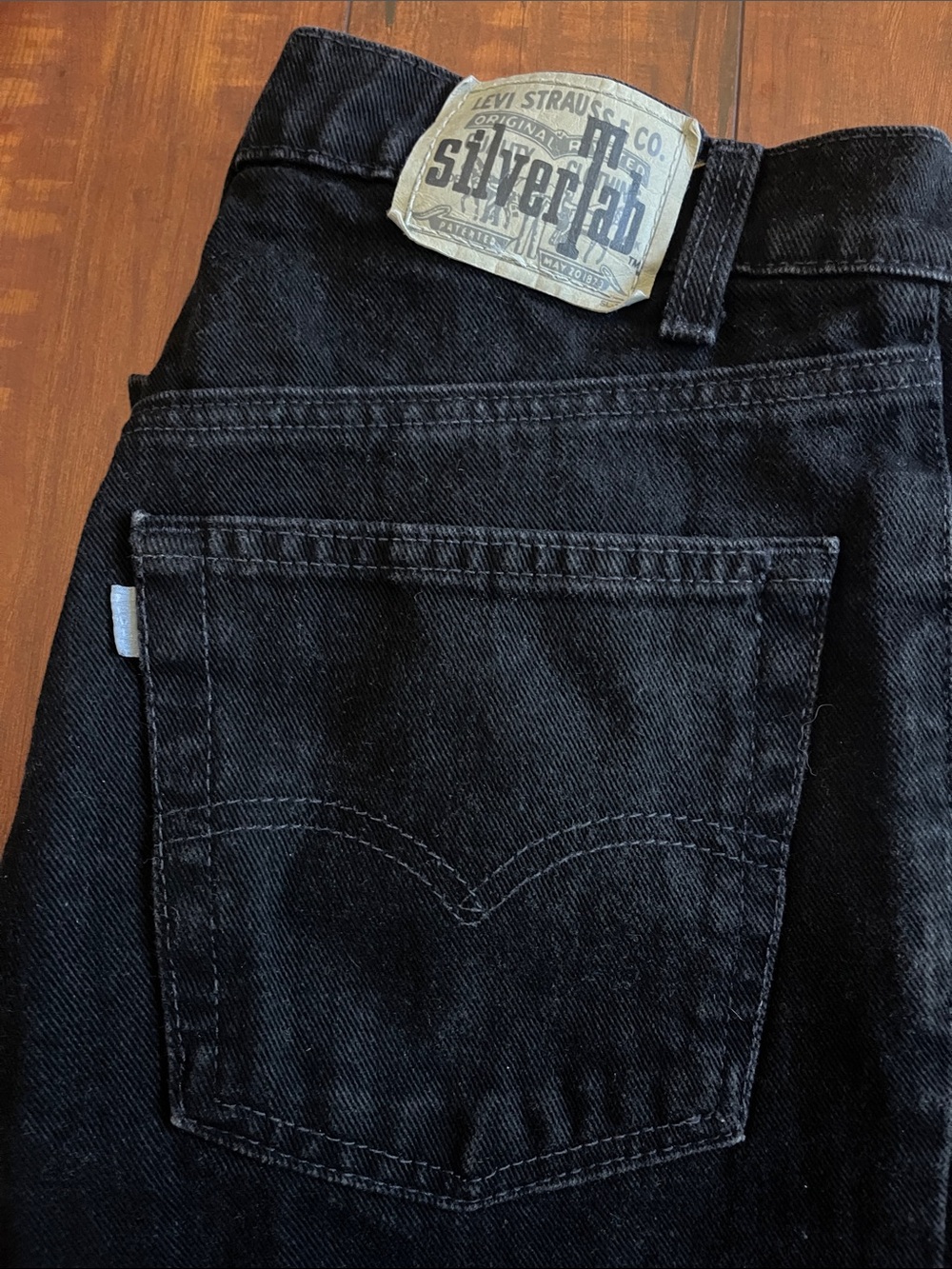 Levi's Black Straight Men's Jeans - Vintage SilverTab W 33 L 34